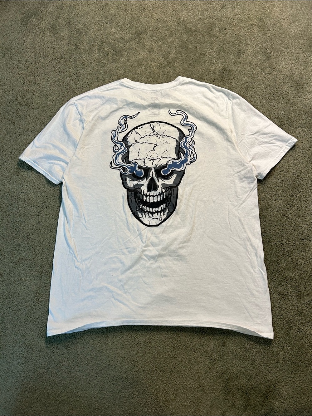WWE Stone Cold Steve Austin Flame Skull Auston 3:16 T Shirt Large
